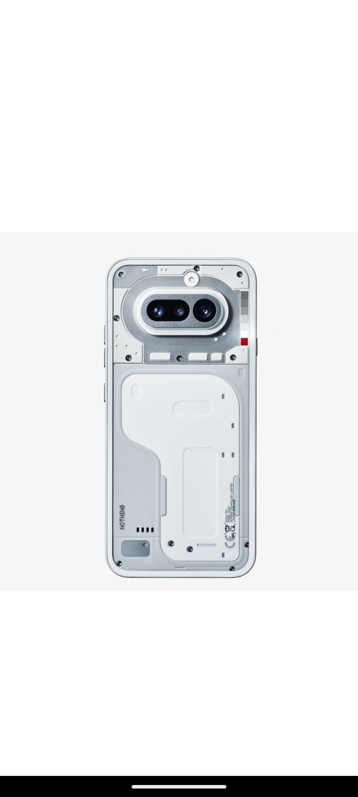 Nothing phone 4a White image 3